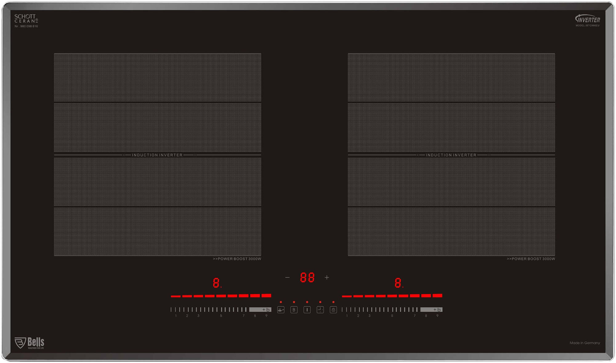 BẾP 2 TỪ BELLS INVERTER IBTC990EU- MADE IN GERMANY