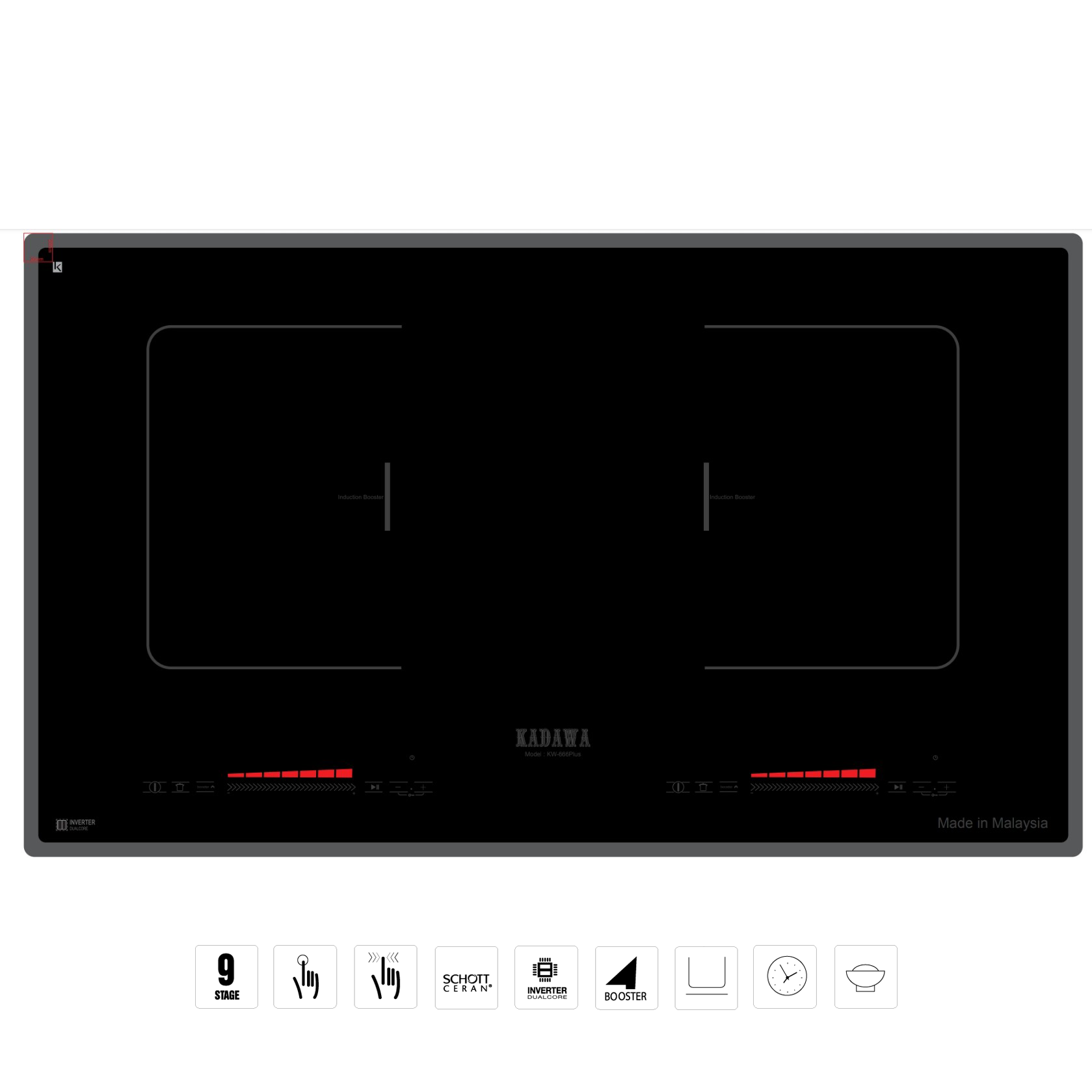 Bếp từ Kadawa KW-666 Plus chính hãng giá tốt ảnh thực tế bếp từ