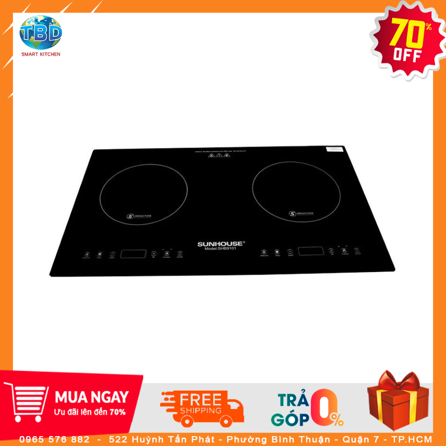 Bếp từ đôi Sunhouse SHB9101
