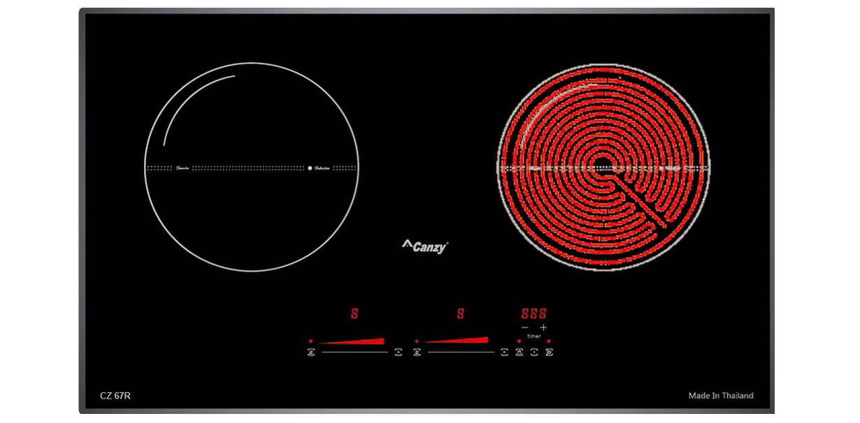 Bếp điện từ Canzy CZ 67R có tốt không ảnh thực tế bếp điện từ canzy cz 67r