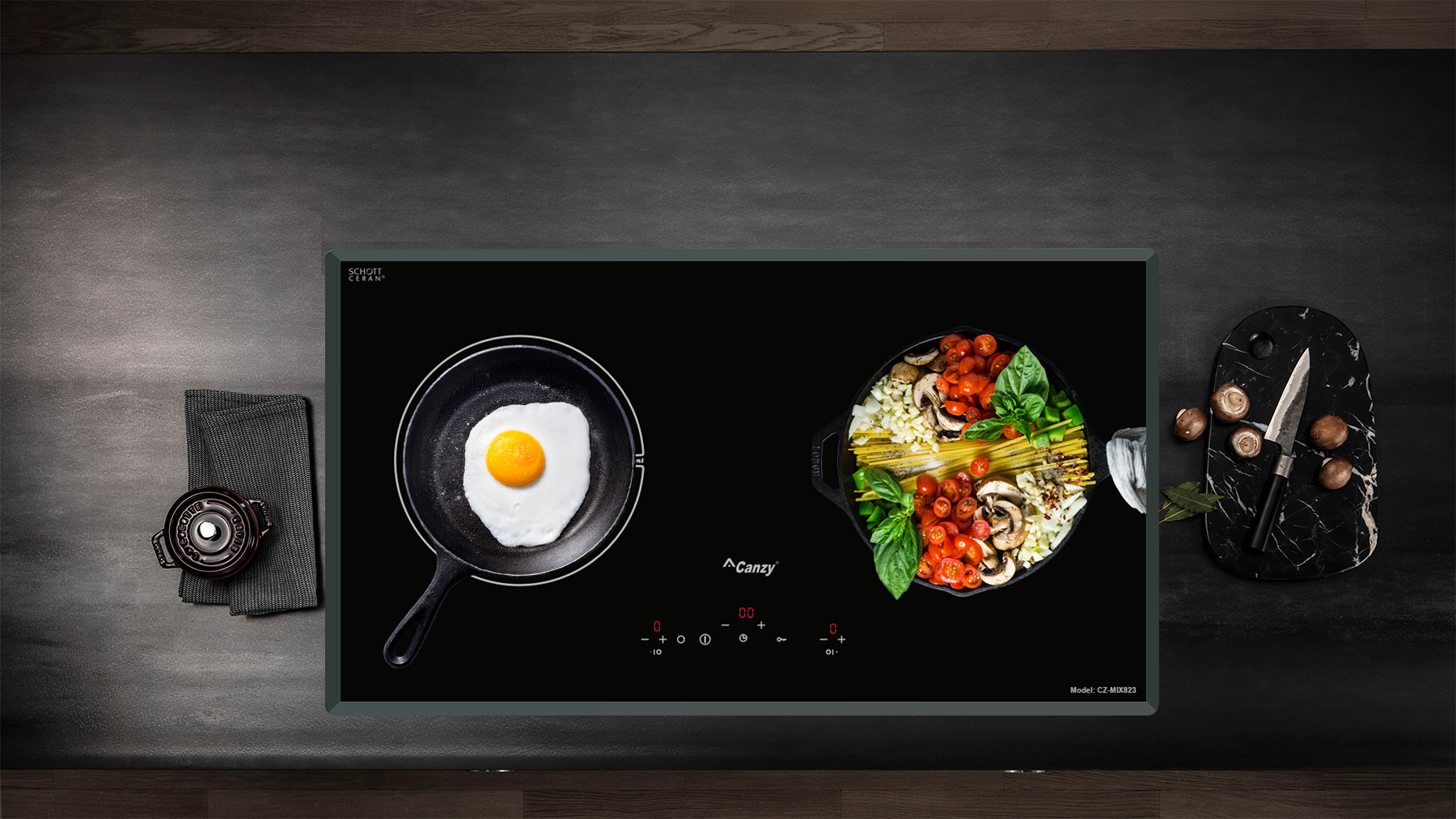 Bếp điện từ Canzy CZ MIX823 có tốt không ảnh thực tế bếp điện từ canzy cz mix823