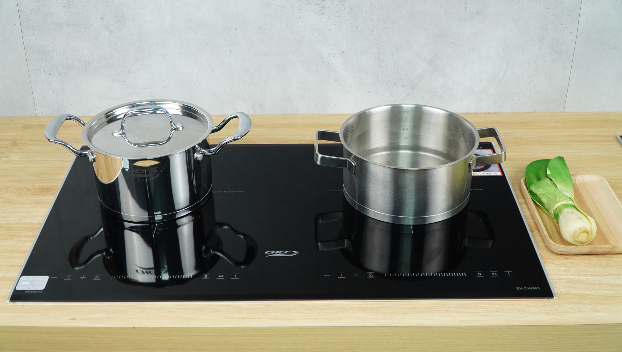 Bếp từ Chefs EH-DIH990 có tốt không ảnh thực tế bếp từ lắp tại nhà khách