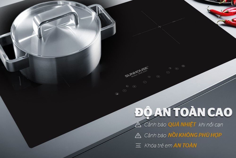 Bếp từ đôi Sunhouse SHB-DI01