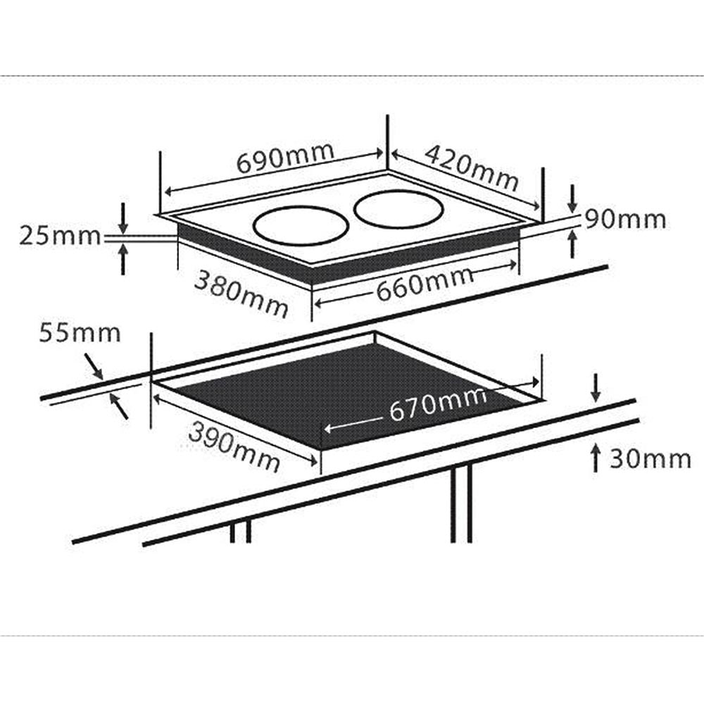 Bếp hồng ngoại Chefs EH-DHL2000A