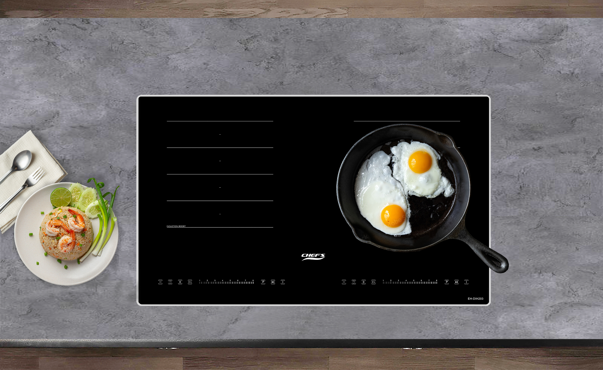Bếp Từ đôi CHEFS EH-DIH203