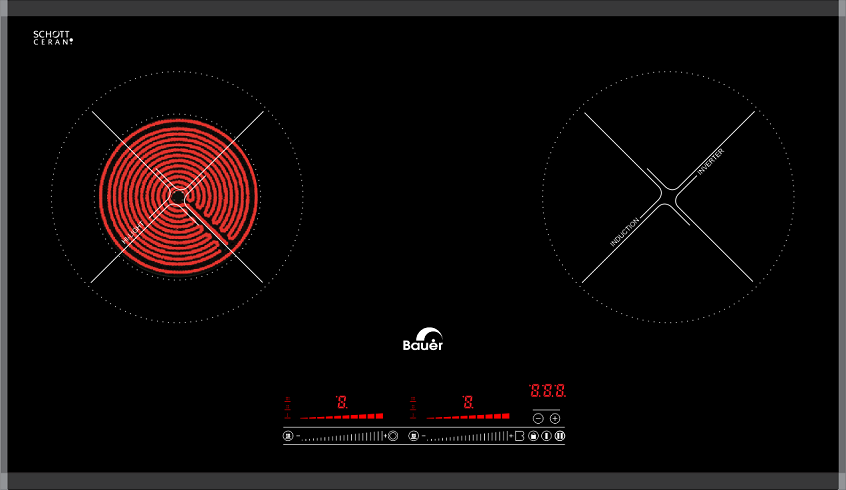 Bếp điện từ Bauer BE 32GTE có tốt không ảnh thực tế bếp điện từ bauer
