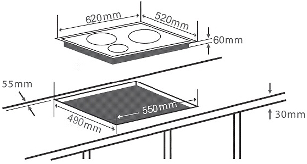 Bếp từ Chefs EH-IH555