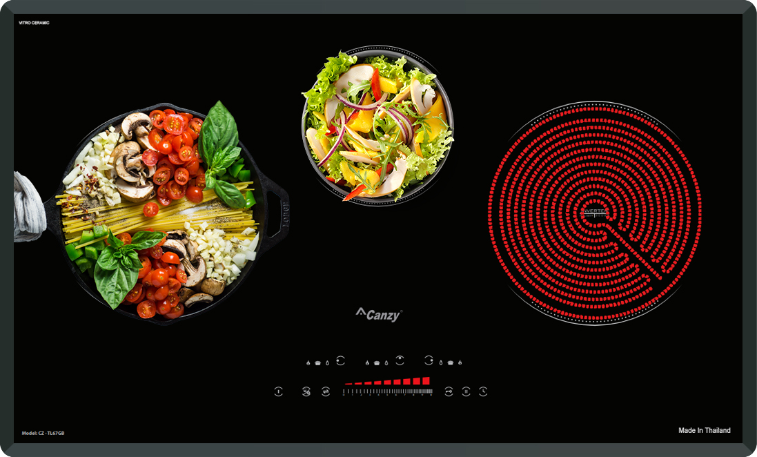 Bếp điện từ Canzy CZ-TL67GB có tốt không ảnh thực tế bếp điện từ canzy