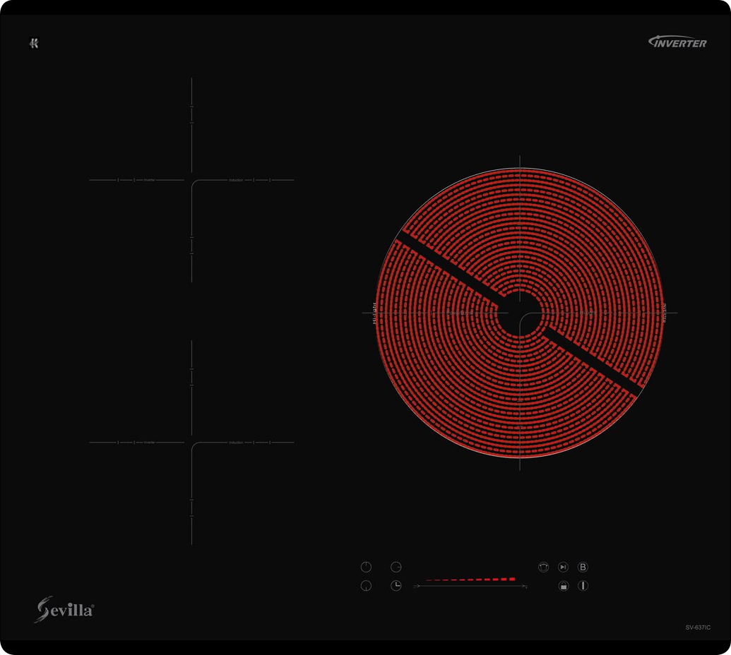 Bếp điện từ Sevilla SV-637IC có tốt không ảnh thực tế bếp điện từ sevilla
