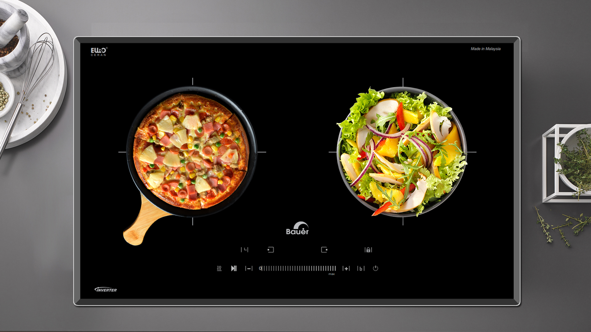 Bếp từ Bauer BE 360SA có tốt không ảnh thực tế bếp từ bauer