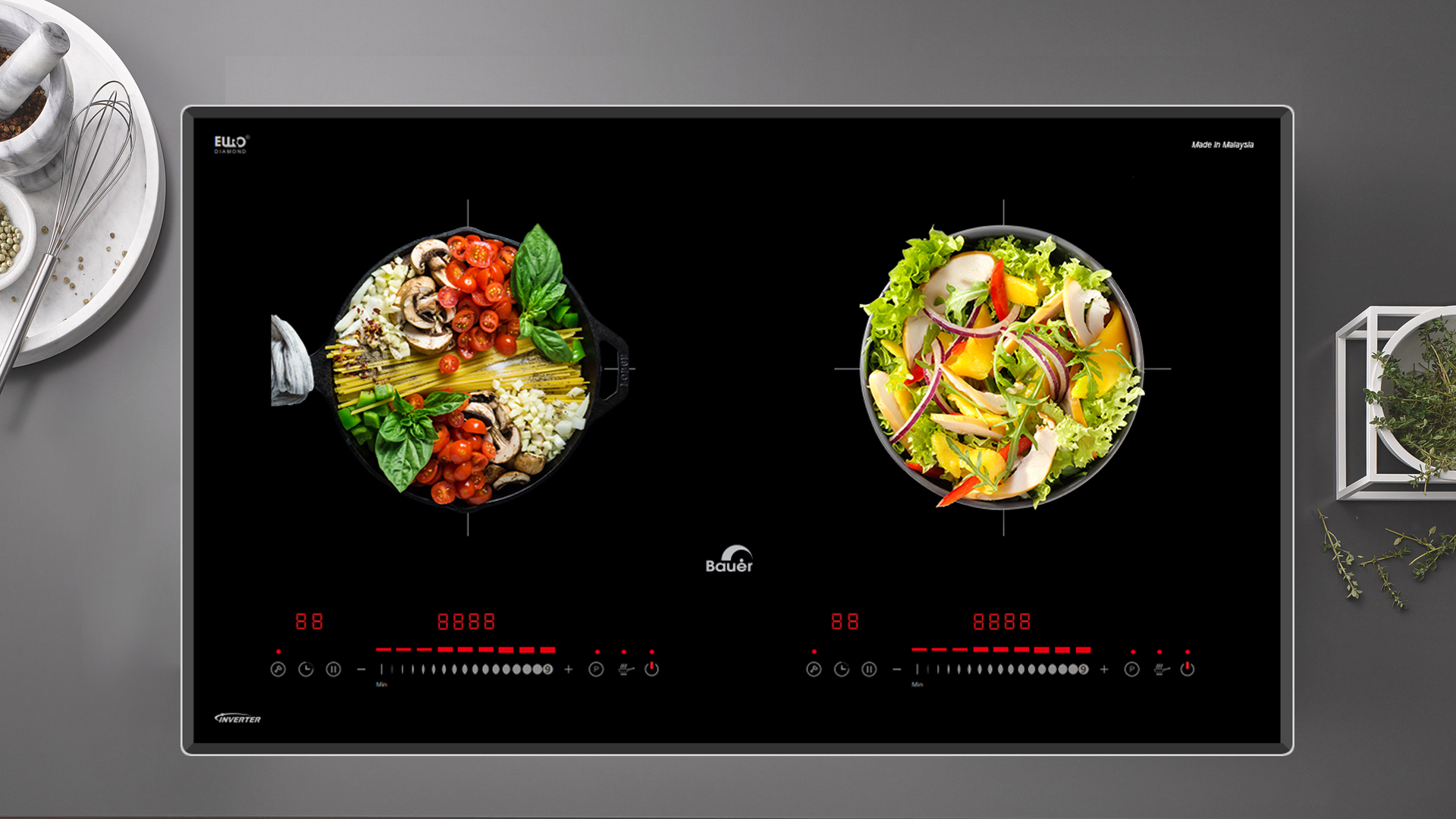 Bếp từ Bauer BE- 389SA có tốt không ảnh thực tế bếp từ bauer