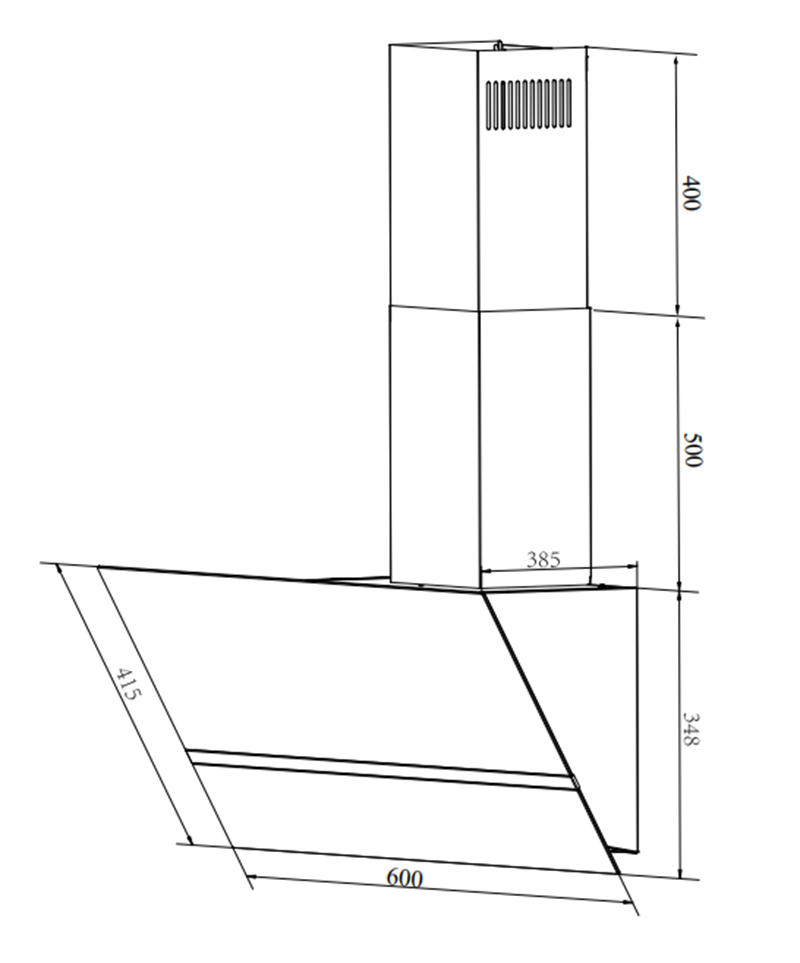 MÁY HÚT MÙI BLUEGER B60LXI