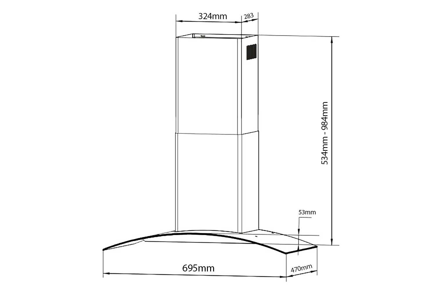 MÁY HÚT MÙI BLUEGER B709EU