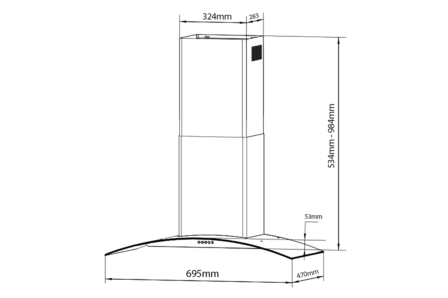 MÁY HÚT MÙI BLUEGER B701I