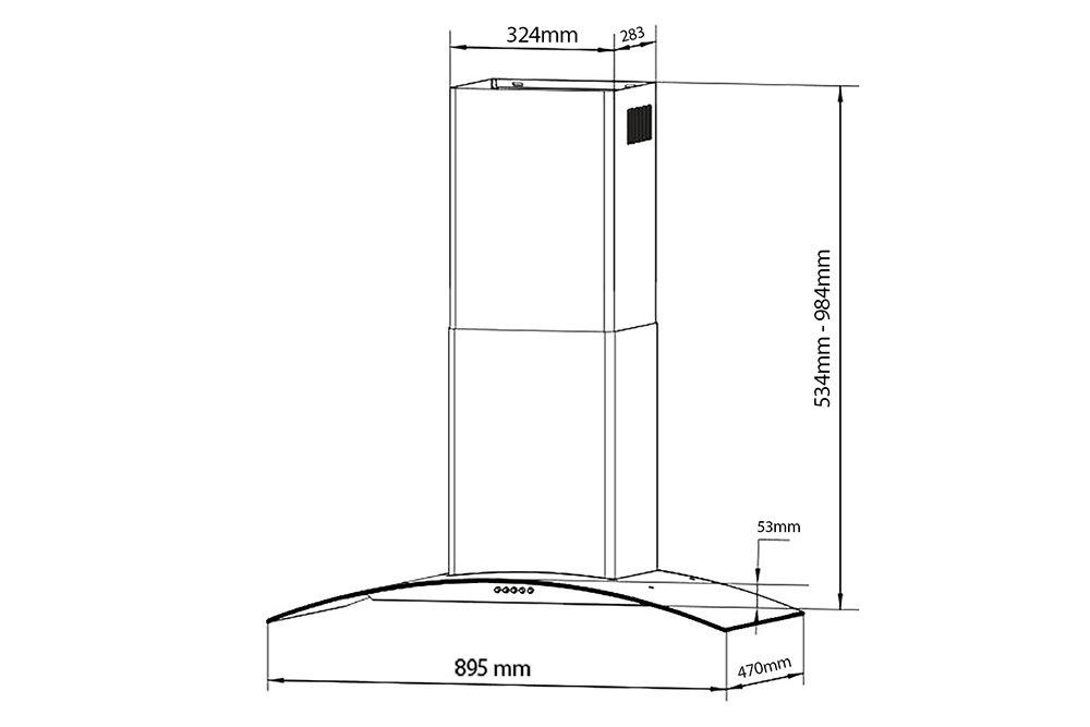 MÁY HÚT MÙI BLUEGER B90E