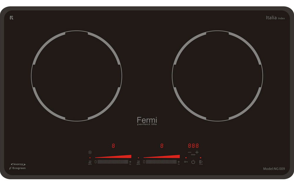 Bếp điện từ đôi Fermi NG009 Platinum