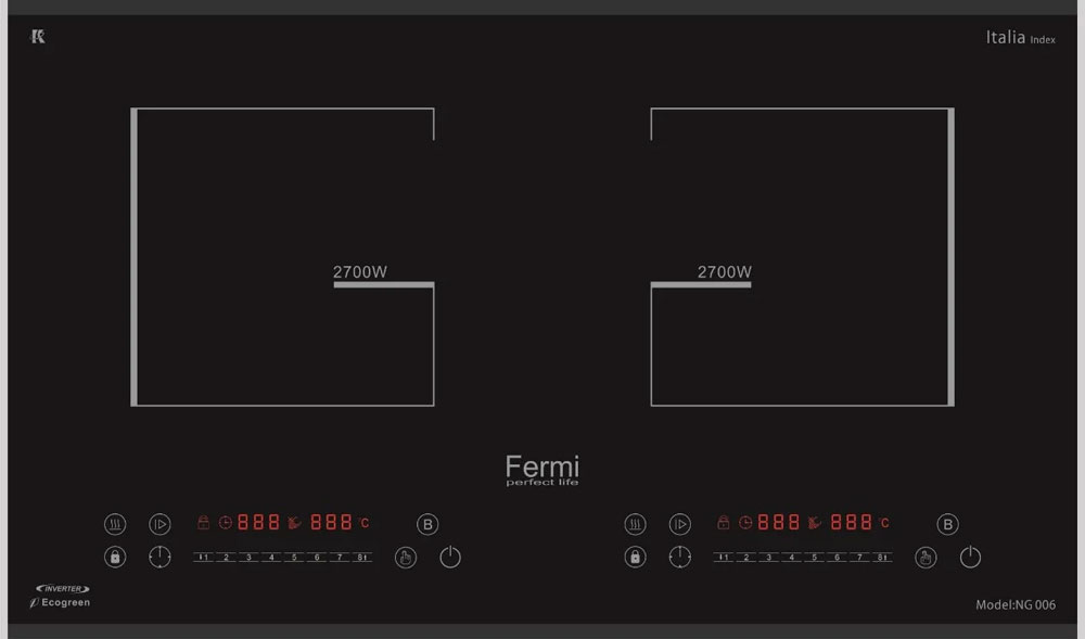Bếp điện từ đôi Fermi NG006