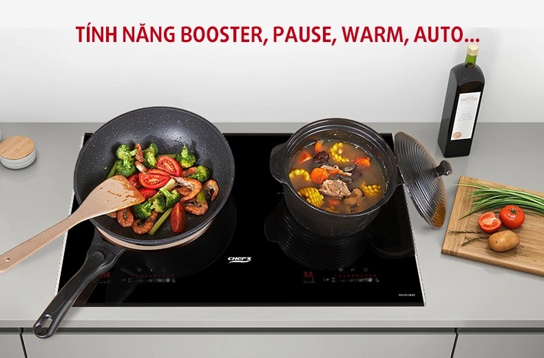 Bếp từ Chefs EH-DIH868 có tốt không bếp 2 từ