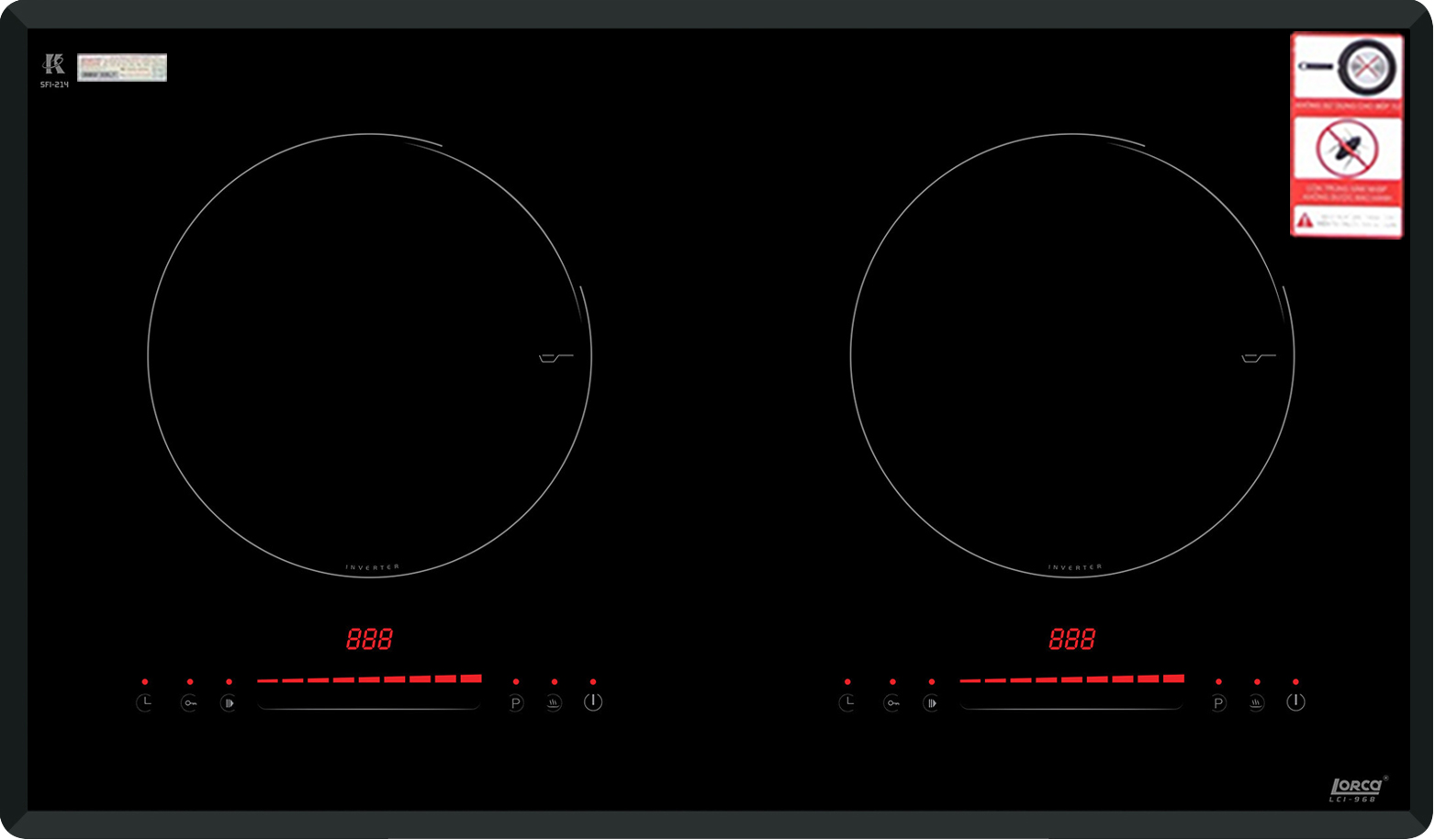 Bếp từ Lorca LCI-968 có tốt không bếp 2 từ