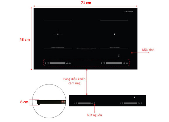 Bếp từ hồng ngoại Junger NKD-20