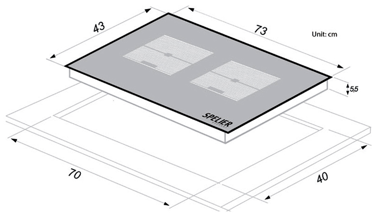 BẾP TỪ SPELIER SPM-730K