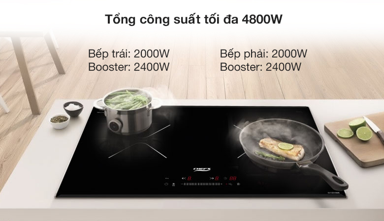 Bếp từ Chefs EH DIH366 New có tốt không bếp 2 từ