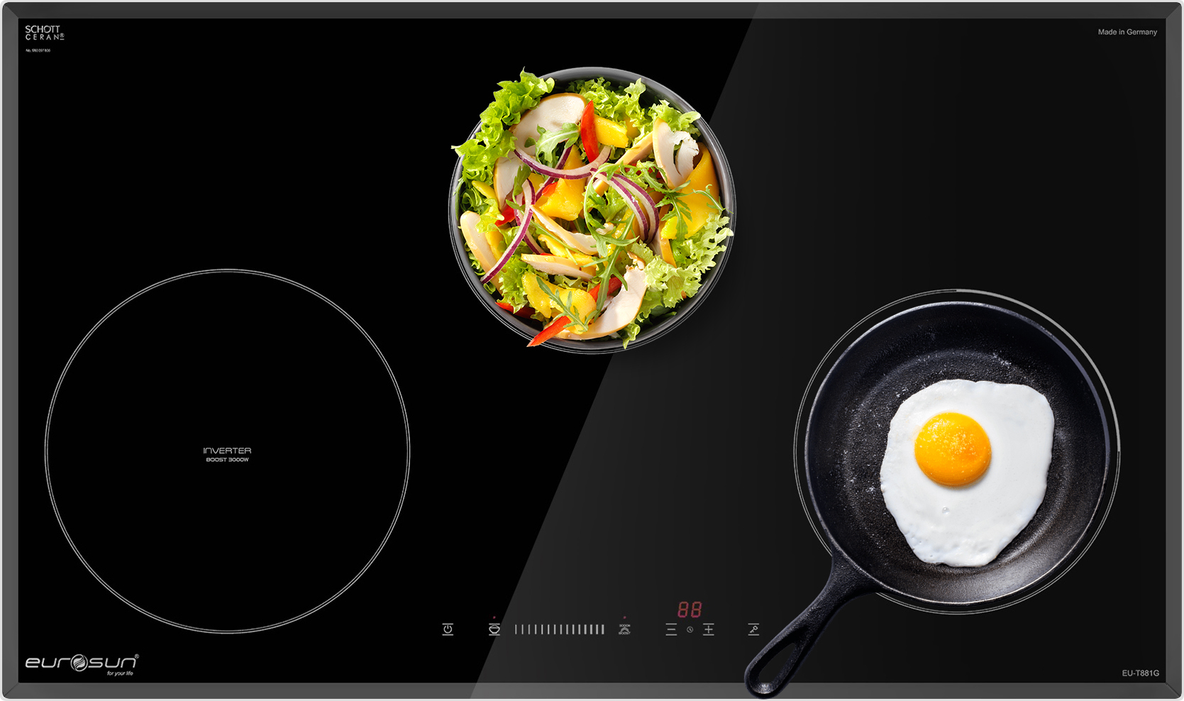 Bếp từ Eurosun EU-T881G có tốt không bếp 3 từ