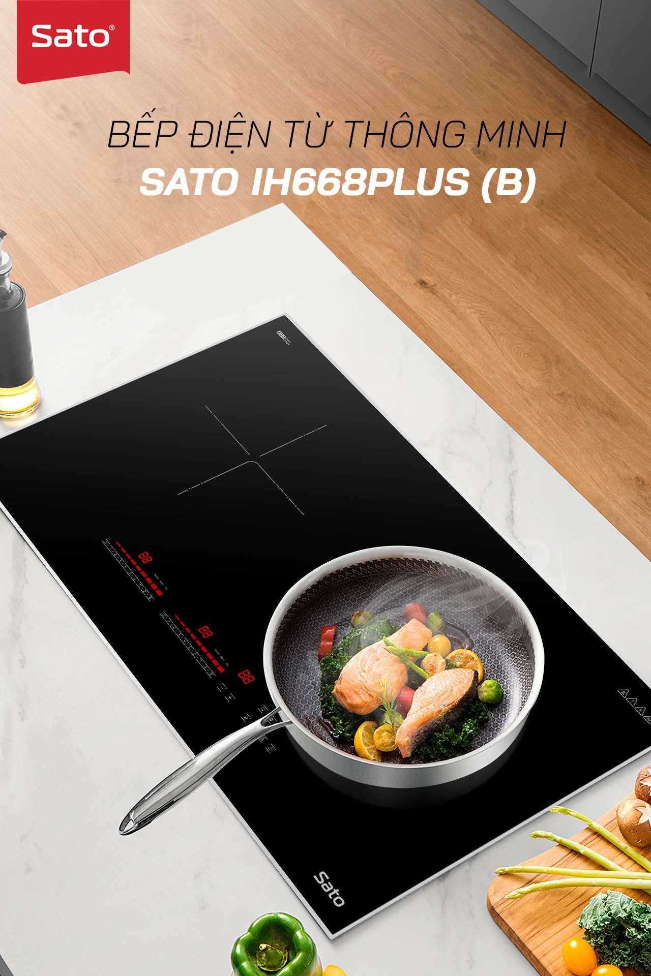 Bếp điện từ Sato IH668Plus (B)