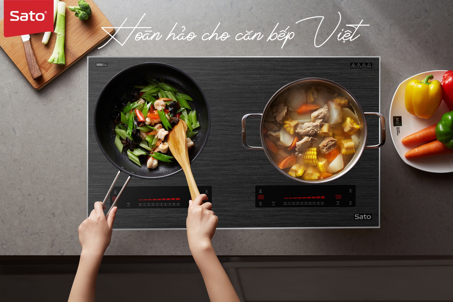 Bếp điện từ Sato IH568Plus (B)