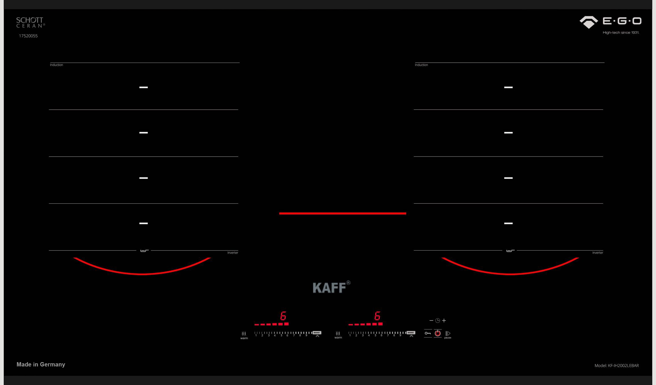 BẾP TỪ KAFF KF-IH2002LEBAR