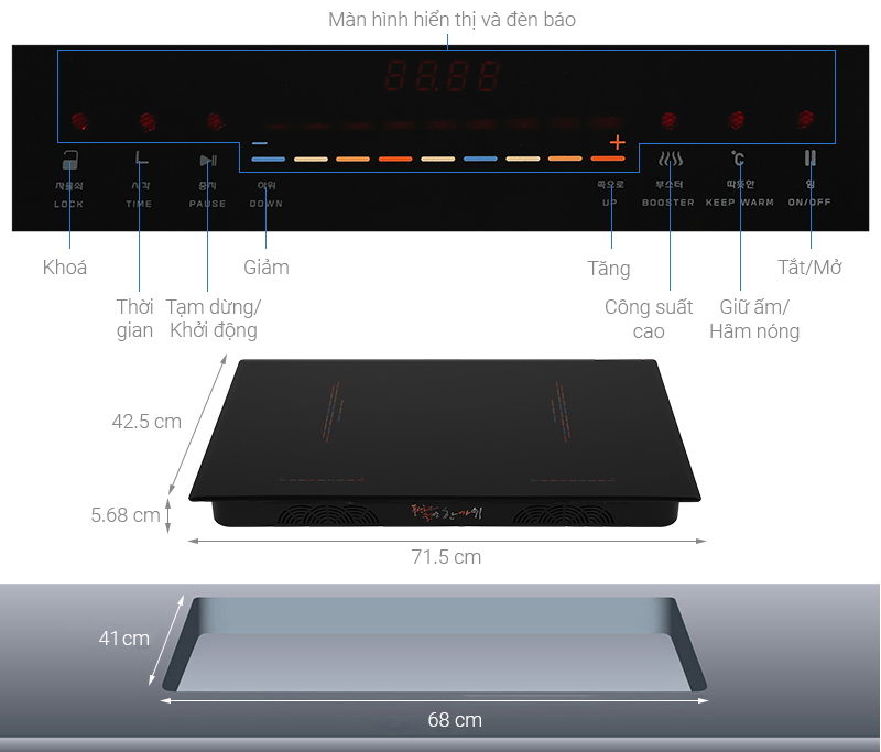 Bếp Từ đôi Hawonkoo CEH-211-II