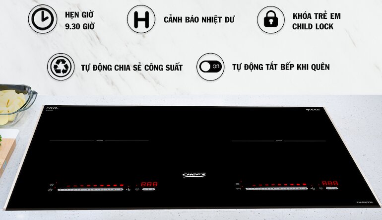 Đánh giá ưu điểm nổi bật của bếp từ Chef's EH-DIH336