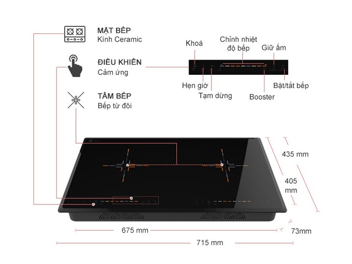 Bếp Từ Hawonkoo CEH-226-II