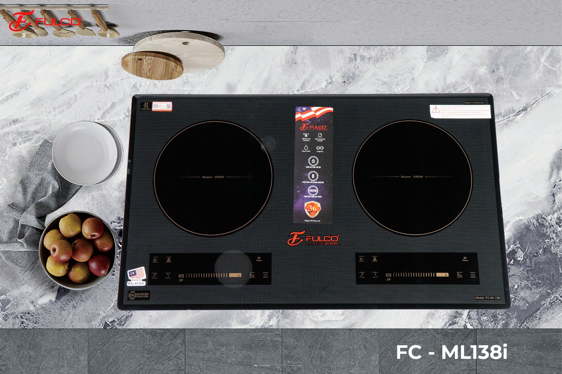 Bếp từ đôi Fulco FC-ML138i