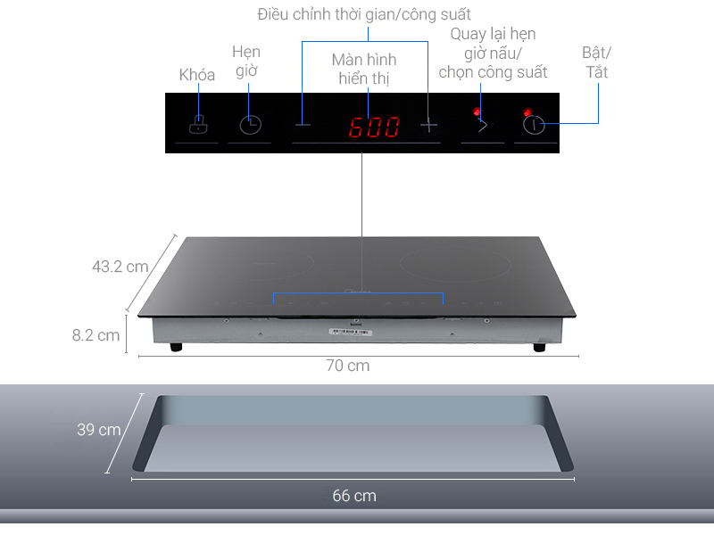 Bếp điện từ Midea MC-IHD361