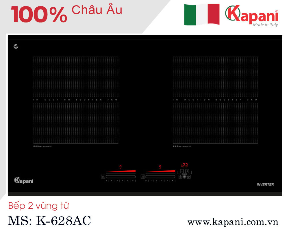 Bếp từ đôi Kapani K-628AC