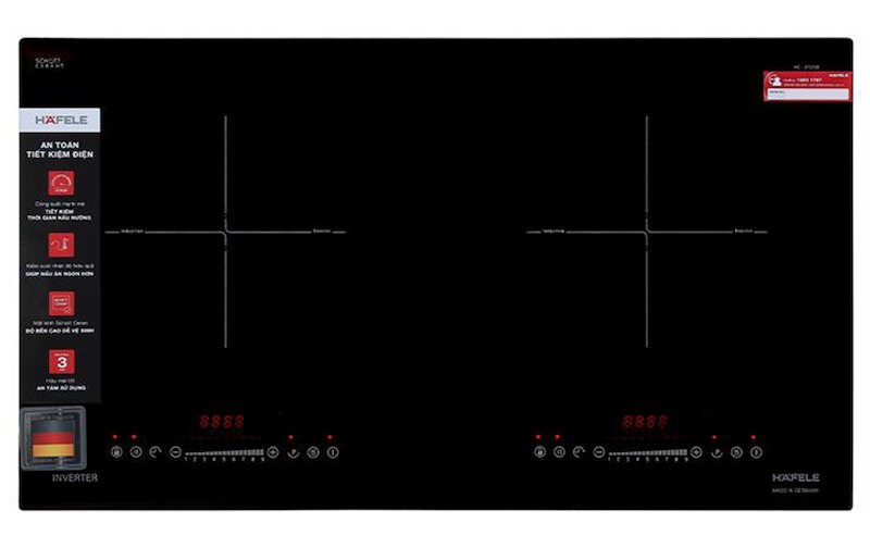 Bếp từ đôi Hafele HC-I7325B có những tính năng nấu nướng đặc biệt gì không?