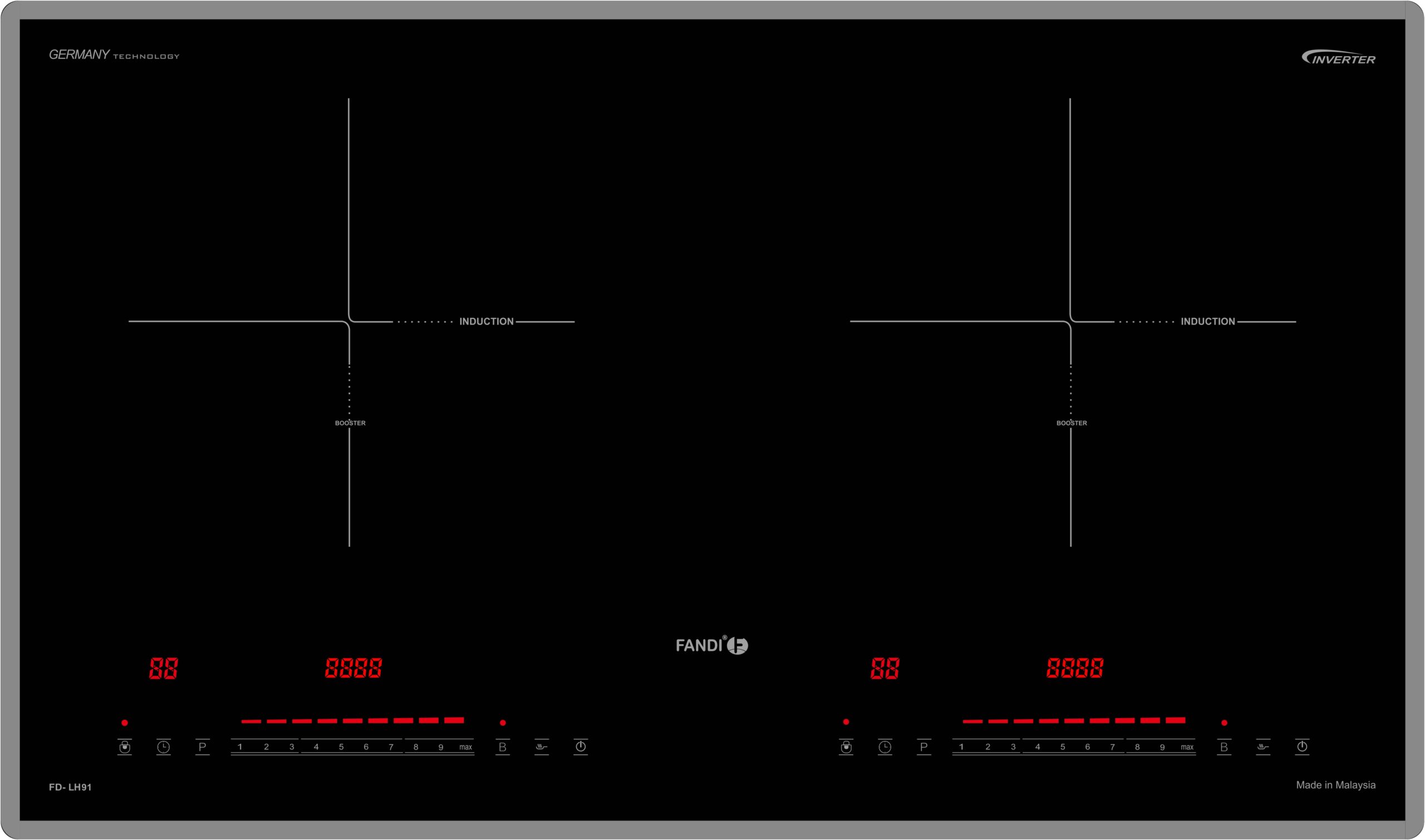 BẾP TỪ NHẬP KHẨU MALAYSIA FANDI FD-LH91