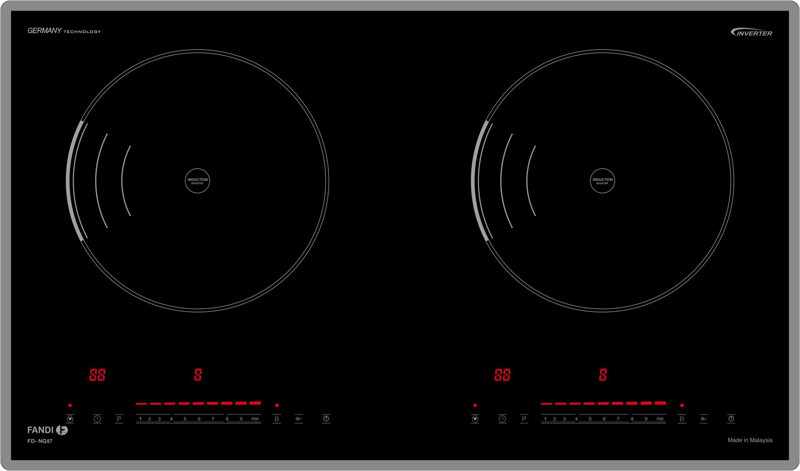 Bếp từ âm 2 vùng nấu Fandi FD-NQ87