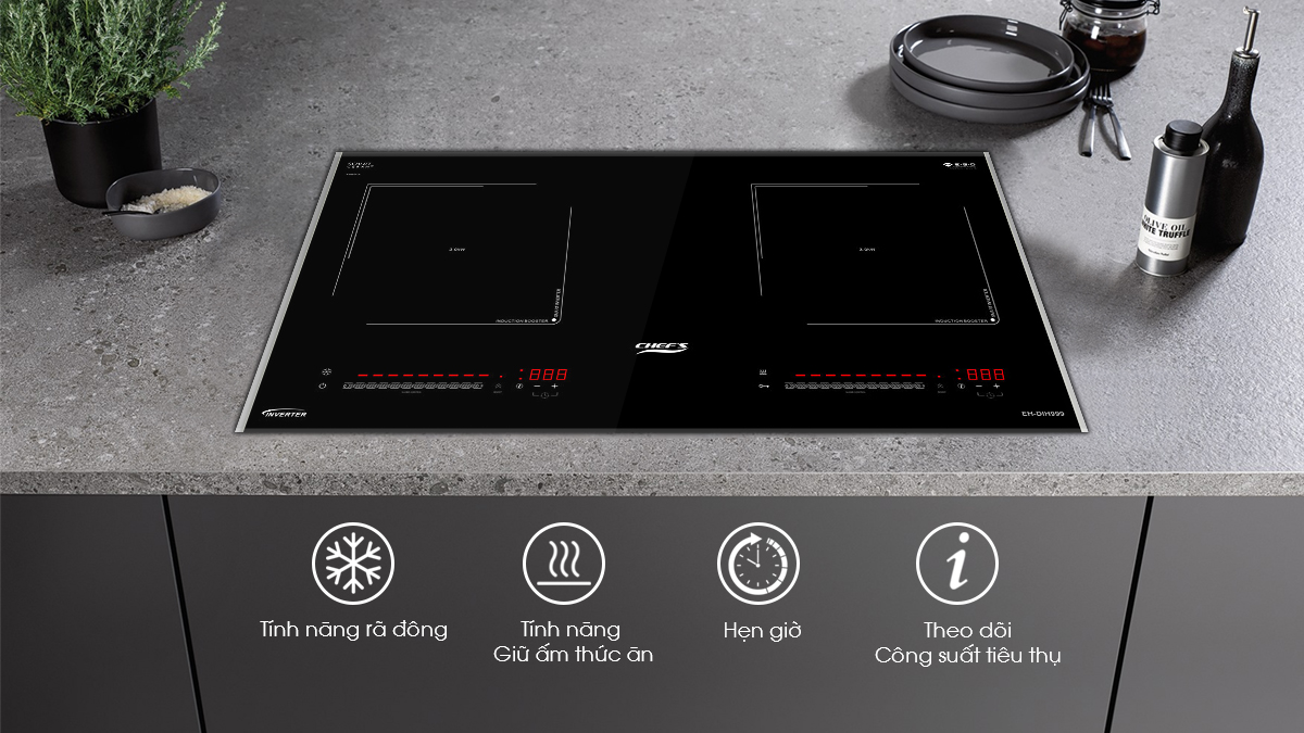 Bếp Từ Chefs EH-DIH999 có những tính năng nấu nướng gì?
